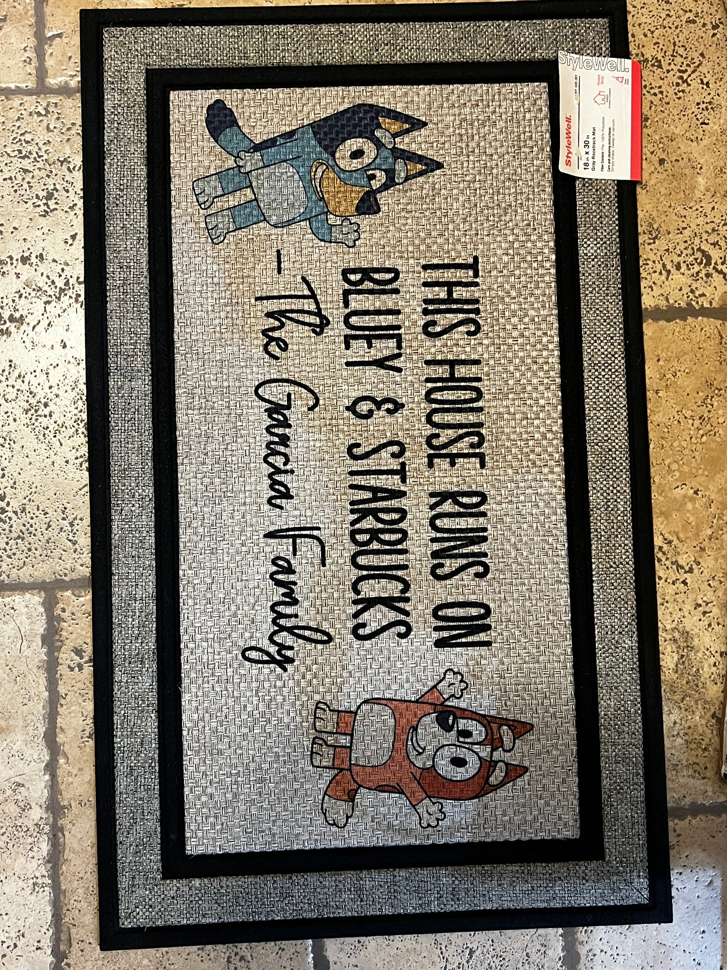 Blue-y Doormat