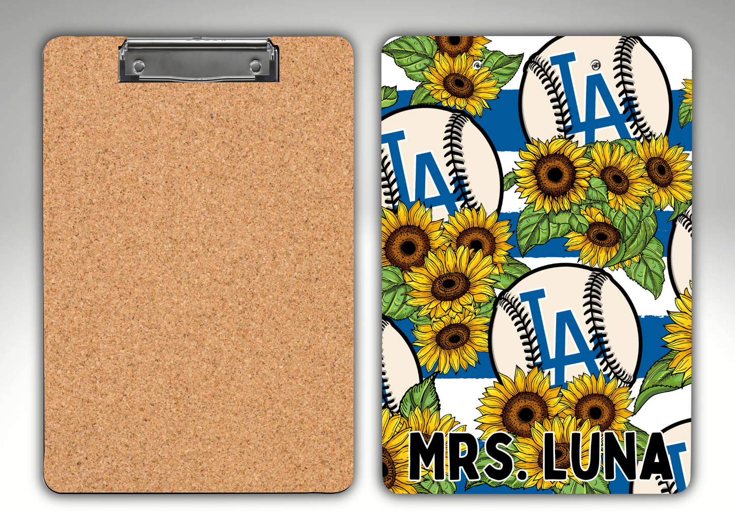 LA Baseball Team Clipboard