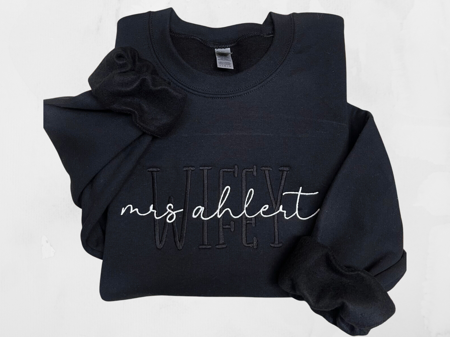 Wifey/Wife Crewneck Sweatshirt