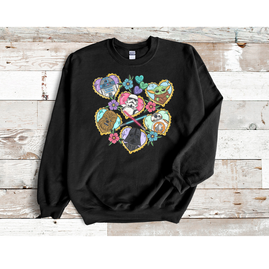 Galaxy Toddler and Youth Crewneck Sweatshirt