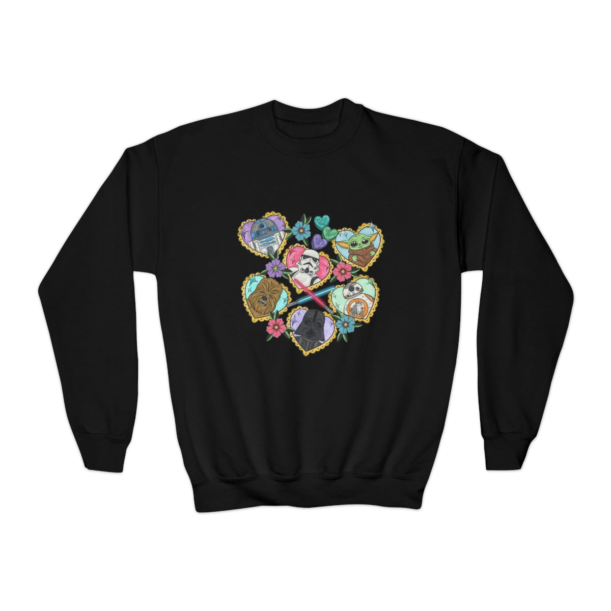 Galaxy Toddler and Youth Crewneck Sweatshirt