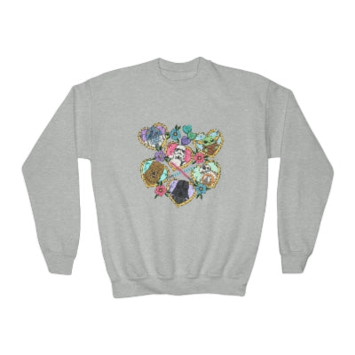 Galaxy Toddler and Youth Crewneck Sweatshirt